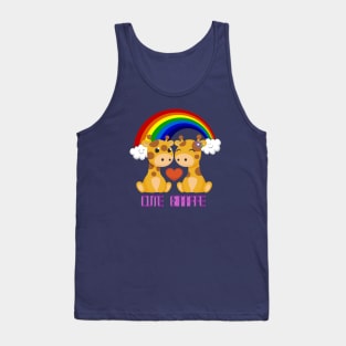 Cute Animal Giraffe Design Tank Top